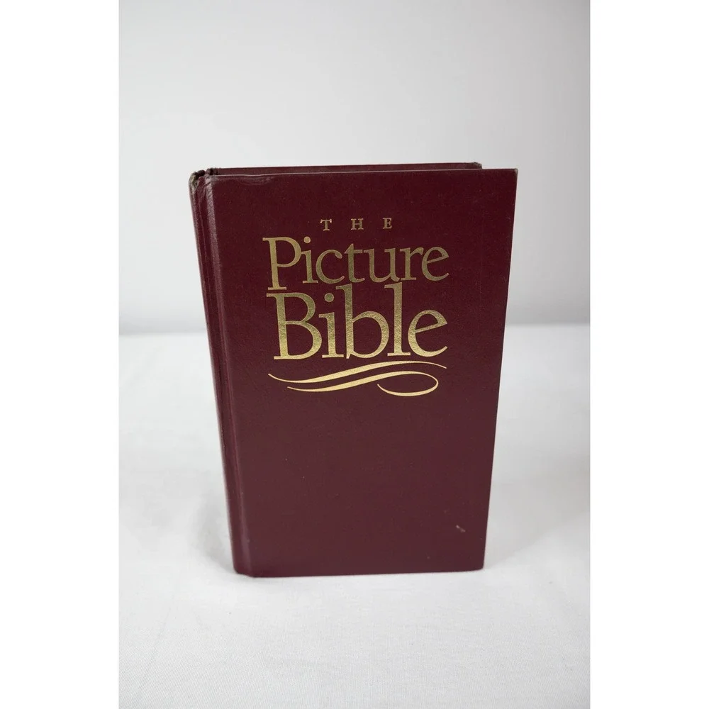 The Picture Bible Chariot Books David Cook Graphic Vintage 1998 Red Hardcover